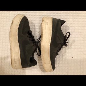 Nike Air suede sneakers- dark gray